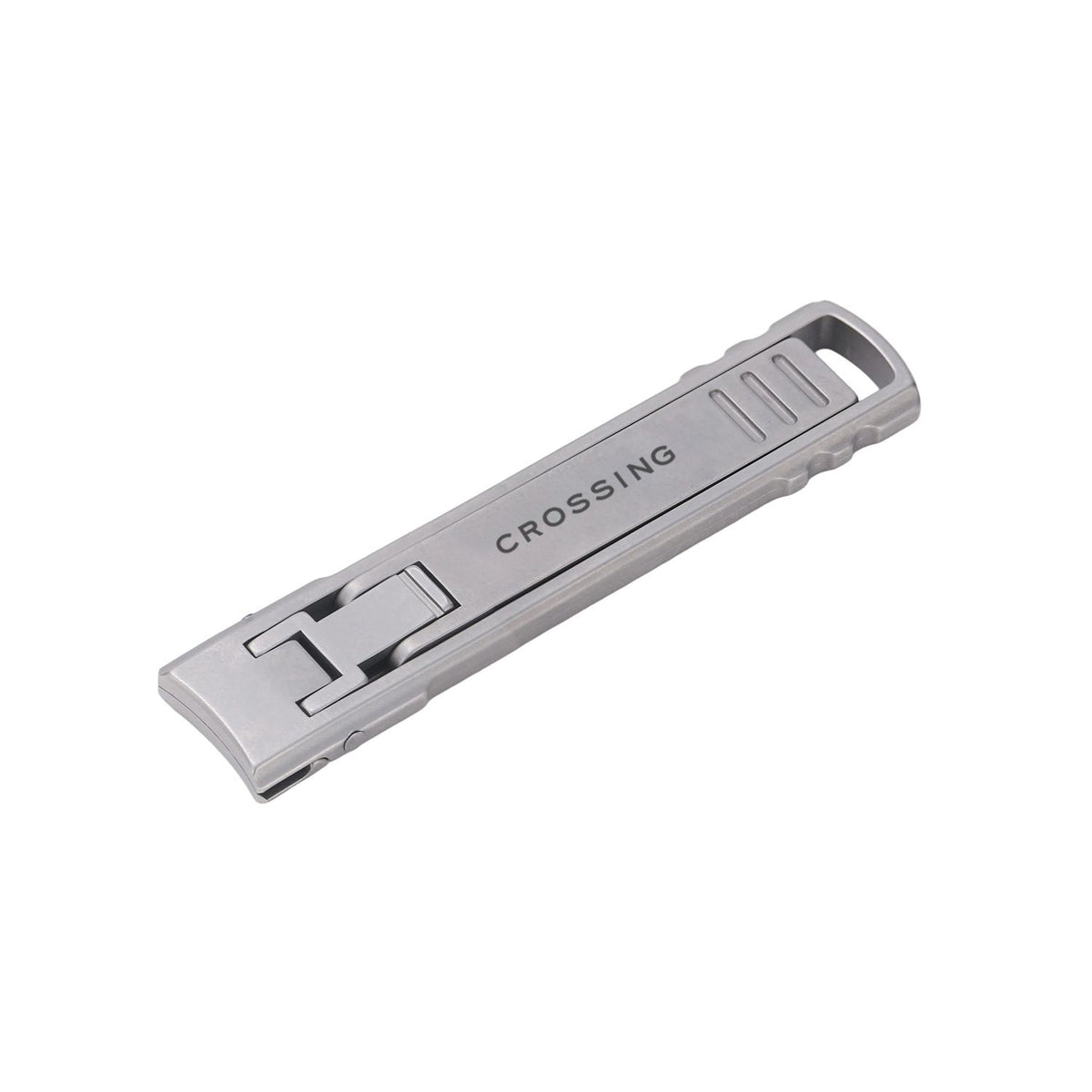 Crossing Compact Travel Stainless-Steel Nail Clippers With Pouch V2 - Black