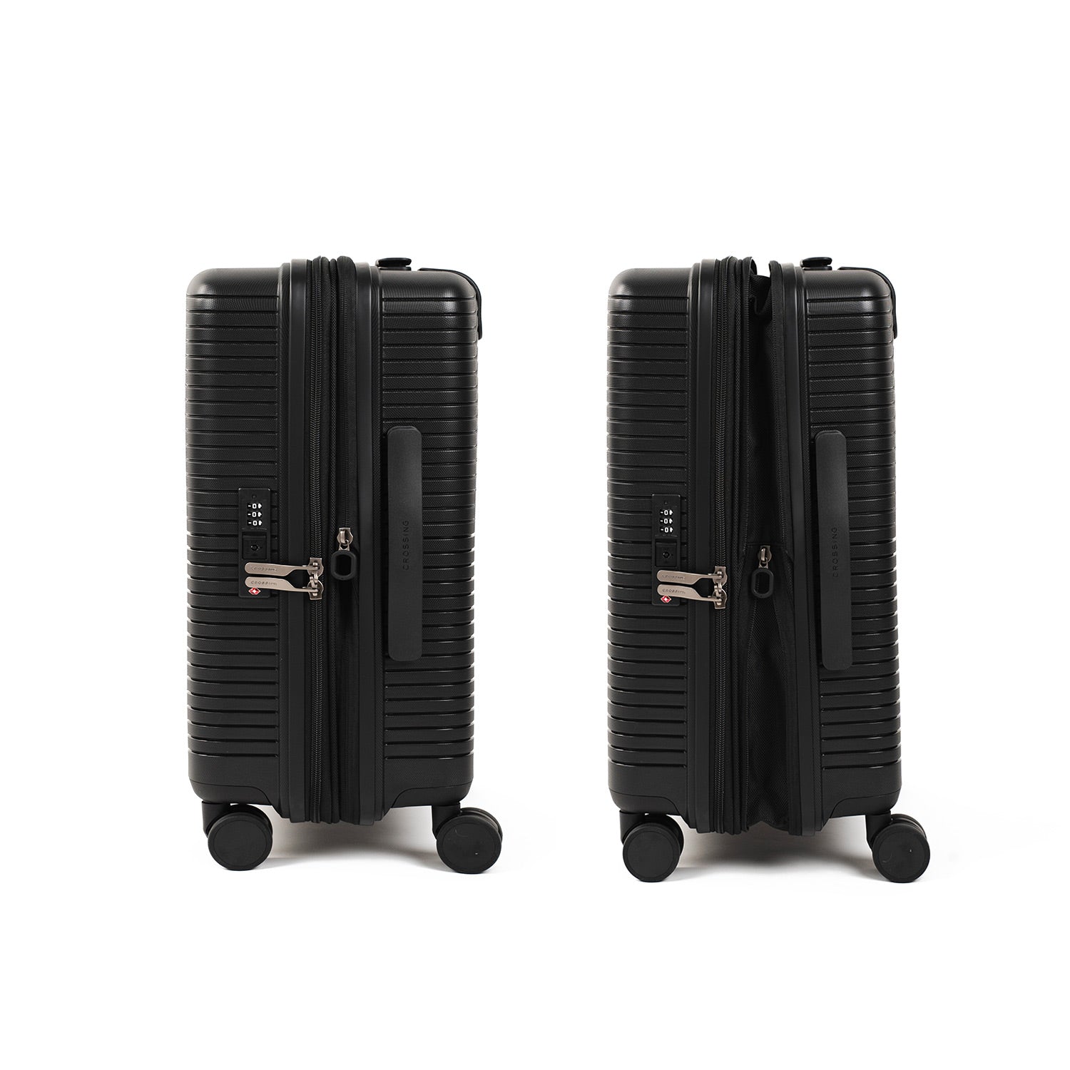Crossing GLID Polypropylene Carry On 20" Luggage - Black