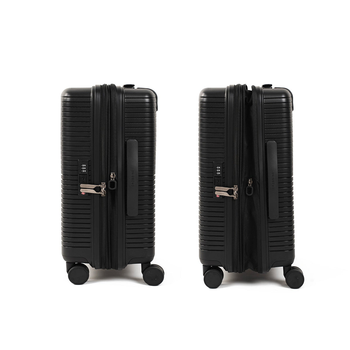 Crossing GLID Polypropylene Carry On 20" Luggage - Black