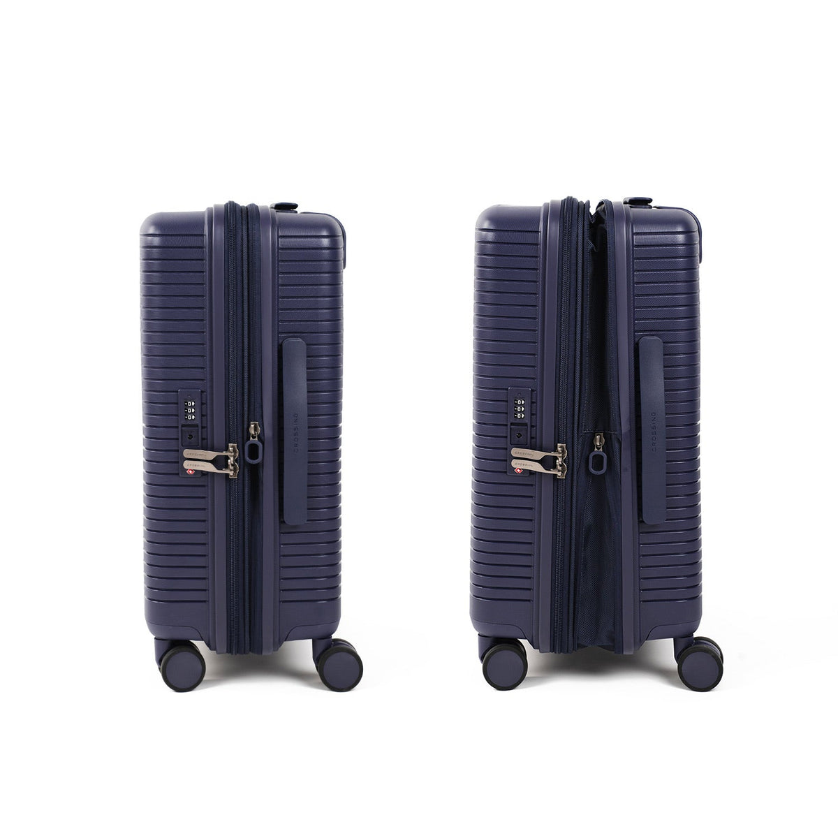 Crossing GLID Polypropylene Carry On 20" Luggage - Blue