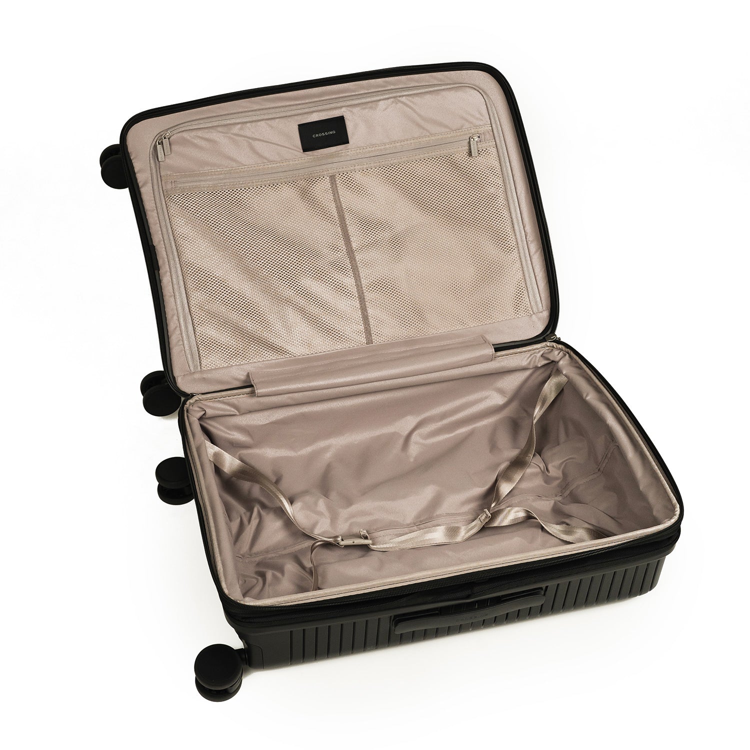 Crossing GLID Polypropylene Medium 25" Luggage - Black