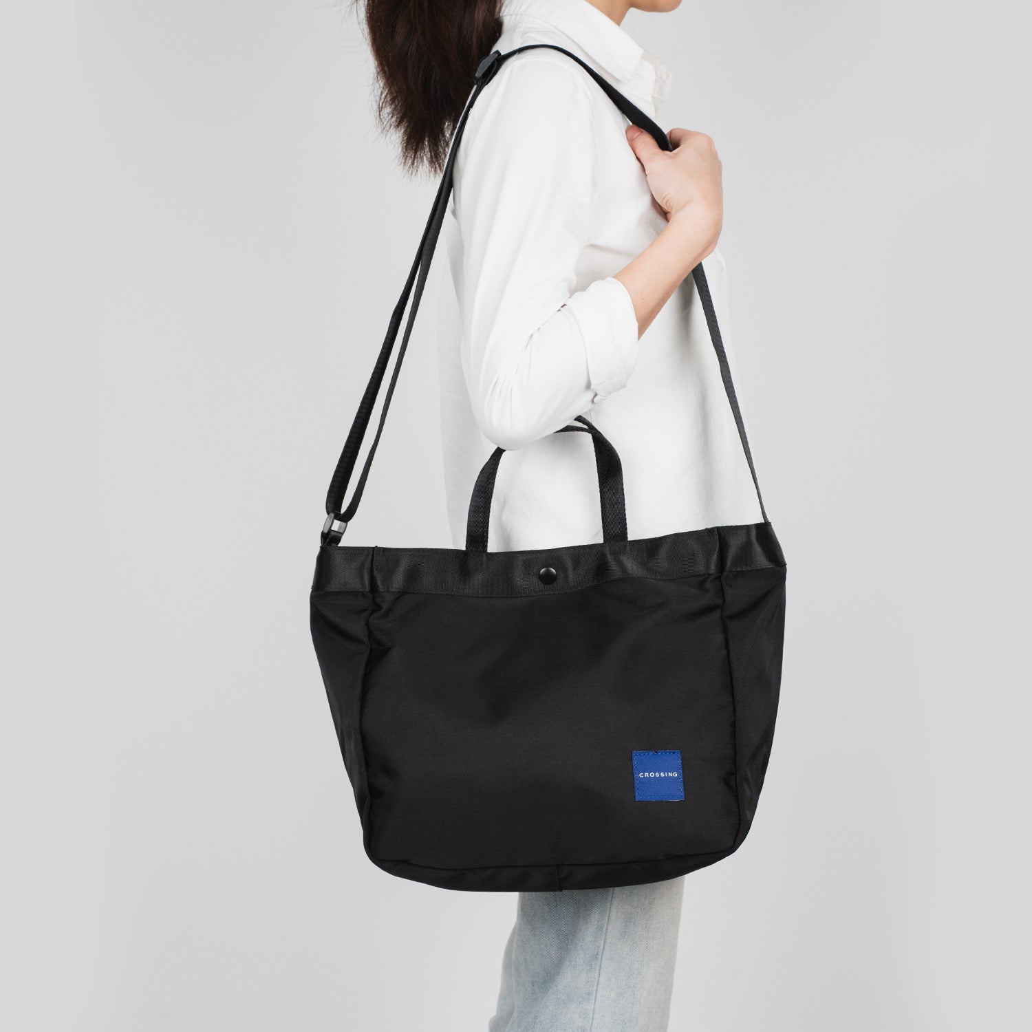 Crossing Hollis Anti-Theft RFID Dual Carry Crossbody Bag - Black