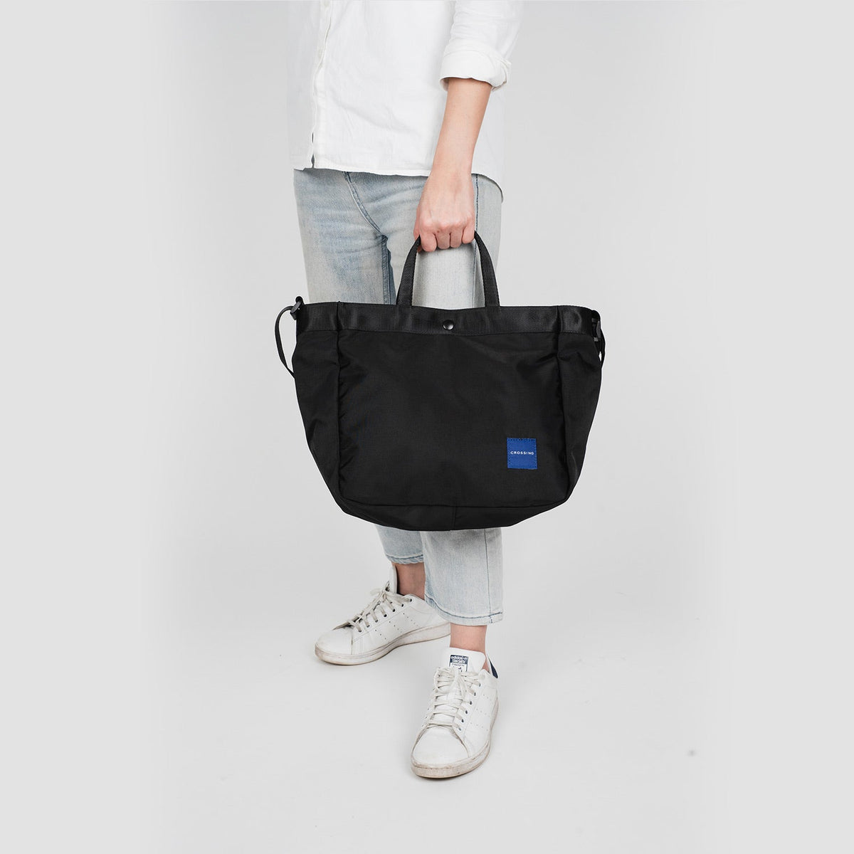 Crossing Hollis Anti-Theft RFID Dual Carry Crossbody Bag - Black
