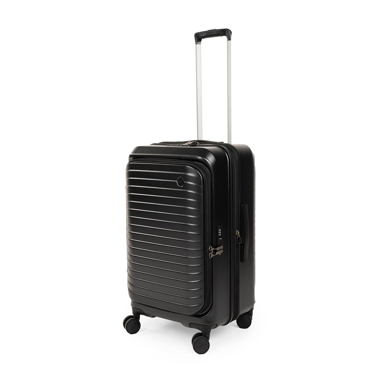 CROSSING INVI TRUNK 26" Medium Expandable Luggage With Front & Middle Access - Black