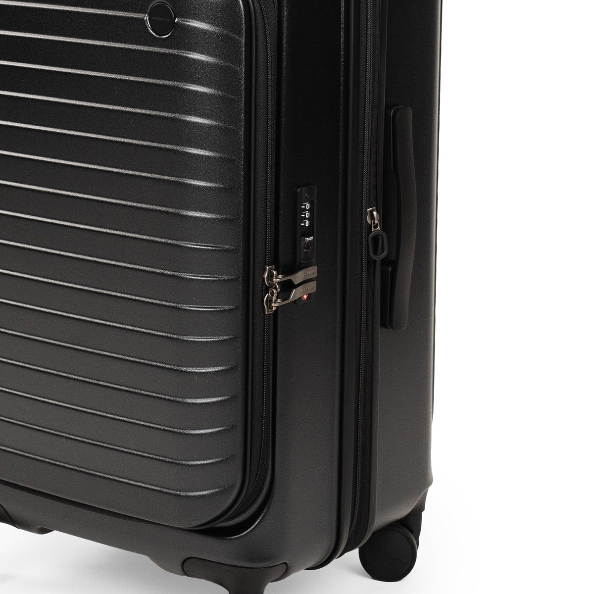 CROSSING INVI TRUNK 26" Medium Expandable Luggage With Front & Middle Access - Black