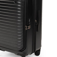 CROSSING INVI TRUNK 26" Medium Expandable Luggage With Front & Middle Access - Black