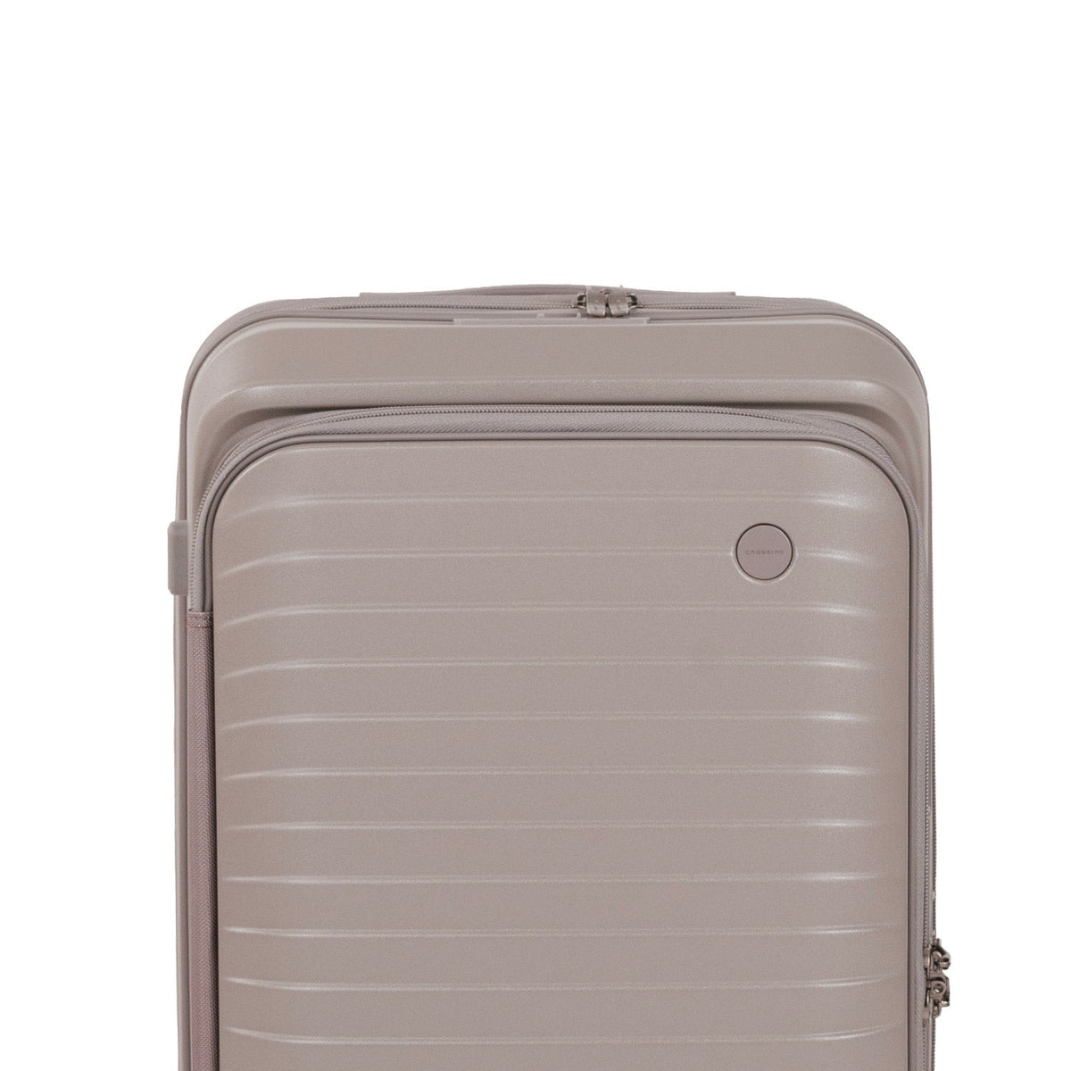 CROSSING INVI TRUNK 26" Medium Expandable Luggage With Front & Middle Access - Latte