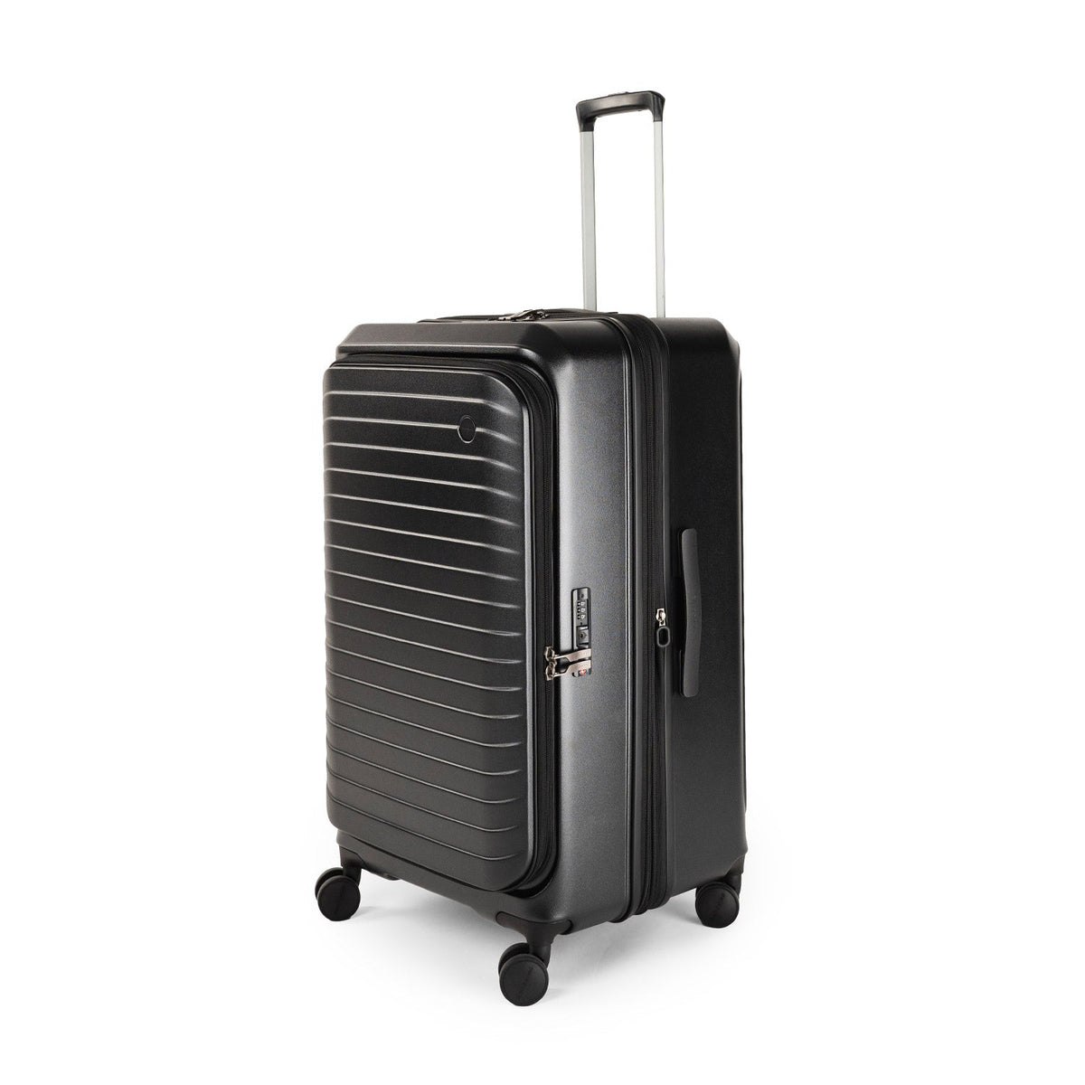 CROSSING INVI TRUNK 30" Large Expandable Luggage With Front & Middle Access - Black