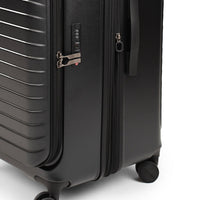CROSSING INVI TRUNK 30" Large Expandable Luggage With Front & Middle Access - Black