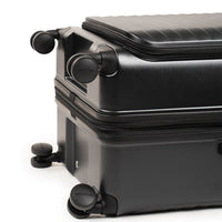 CROSSING INVI TRUNK 30" Large Expandable Luggage With Front & Middle Access - Black