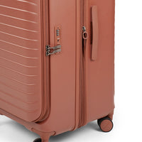 CROSSING INVI TRUNK 30" Large Expandable Luggage With Front & Middle Access - Brick