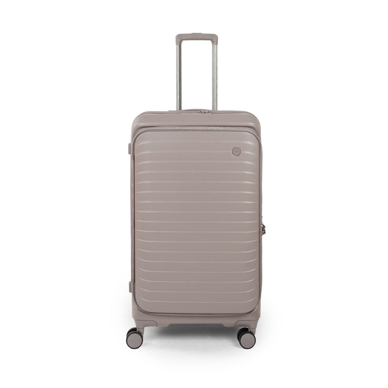 CROSSING INVI TRUNK 30" Large Expandable Luggage With Front & Middle Access - Latte