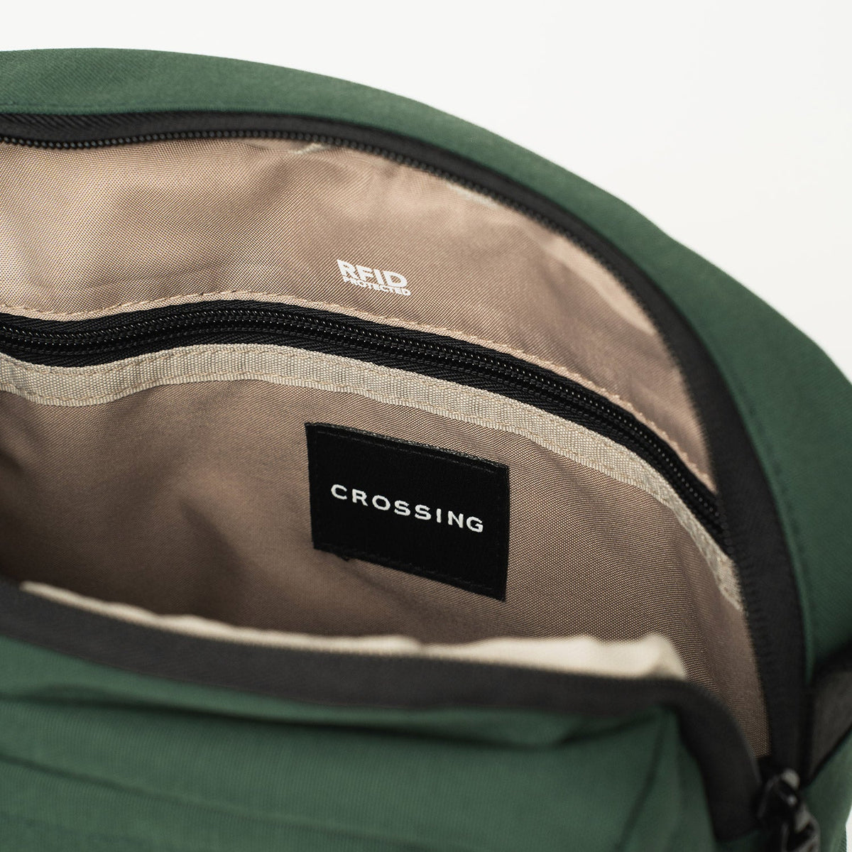 Crossing Jet Set Anti-Theft Multi-Sling with RFID - Green