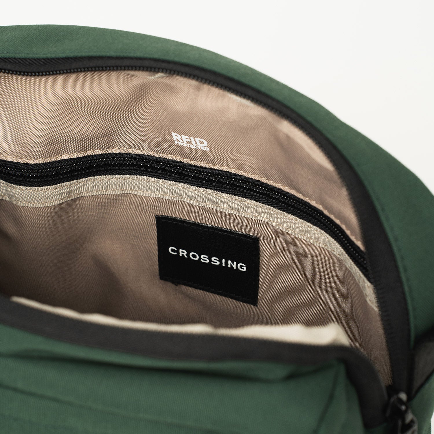 Crossing Jet Set Anti-Theft Multi-Sling with RFID - Green