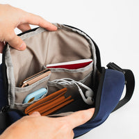Crossing Jet Set Anti-Theft Multi-Sling with RFID - Navy