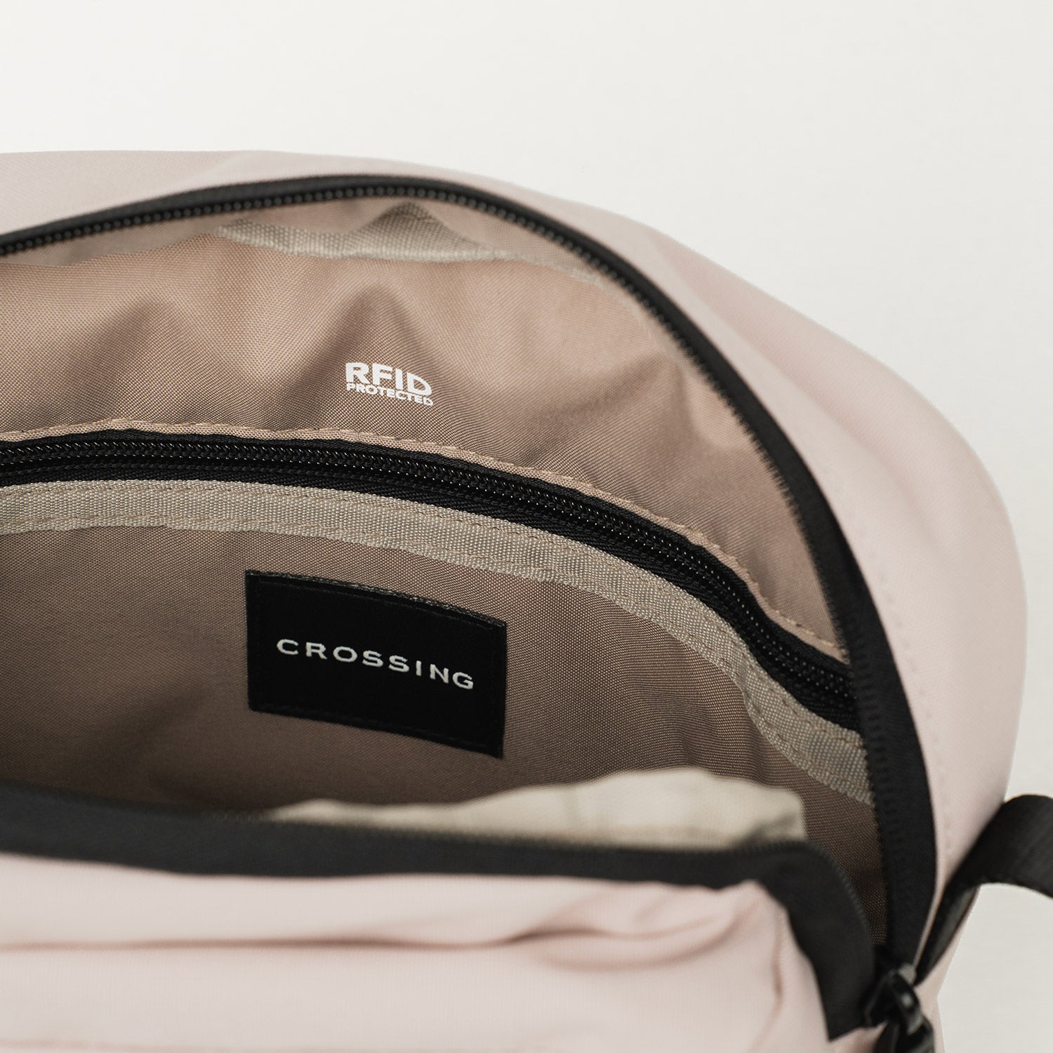 Crossing Jet Set Anti-Theft Multi-Sling with RFID - White