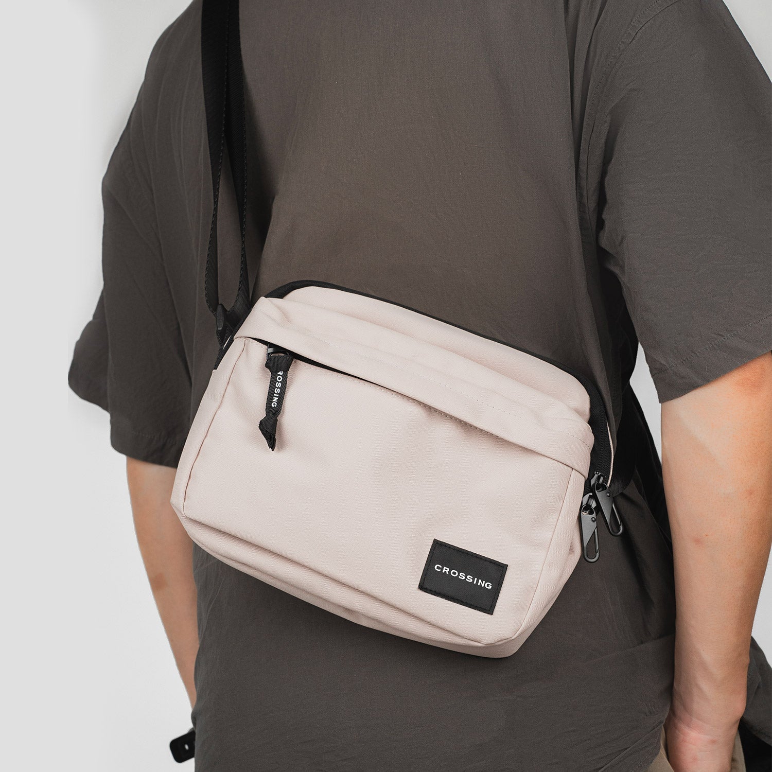Crossing Jet Set Anti-Theft Multi-Sling with RFID - White