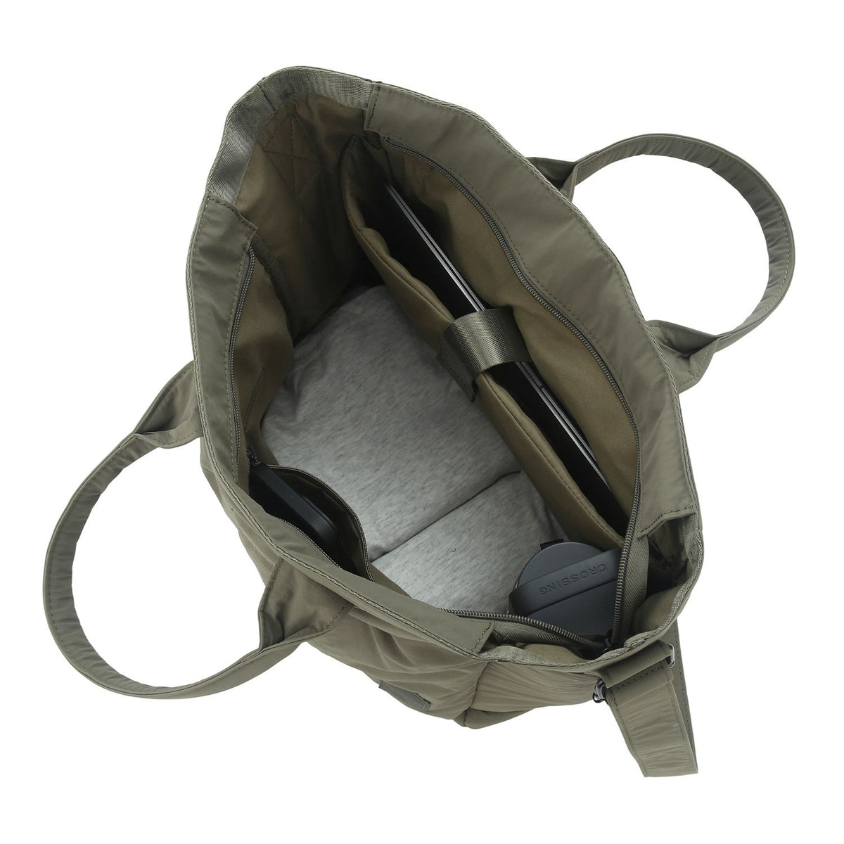 Crossing Joel Dual Carry Tote Bag V3 - Green