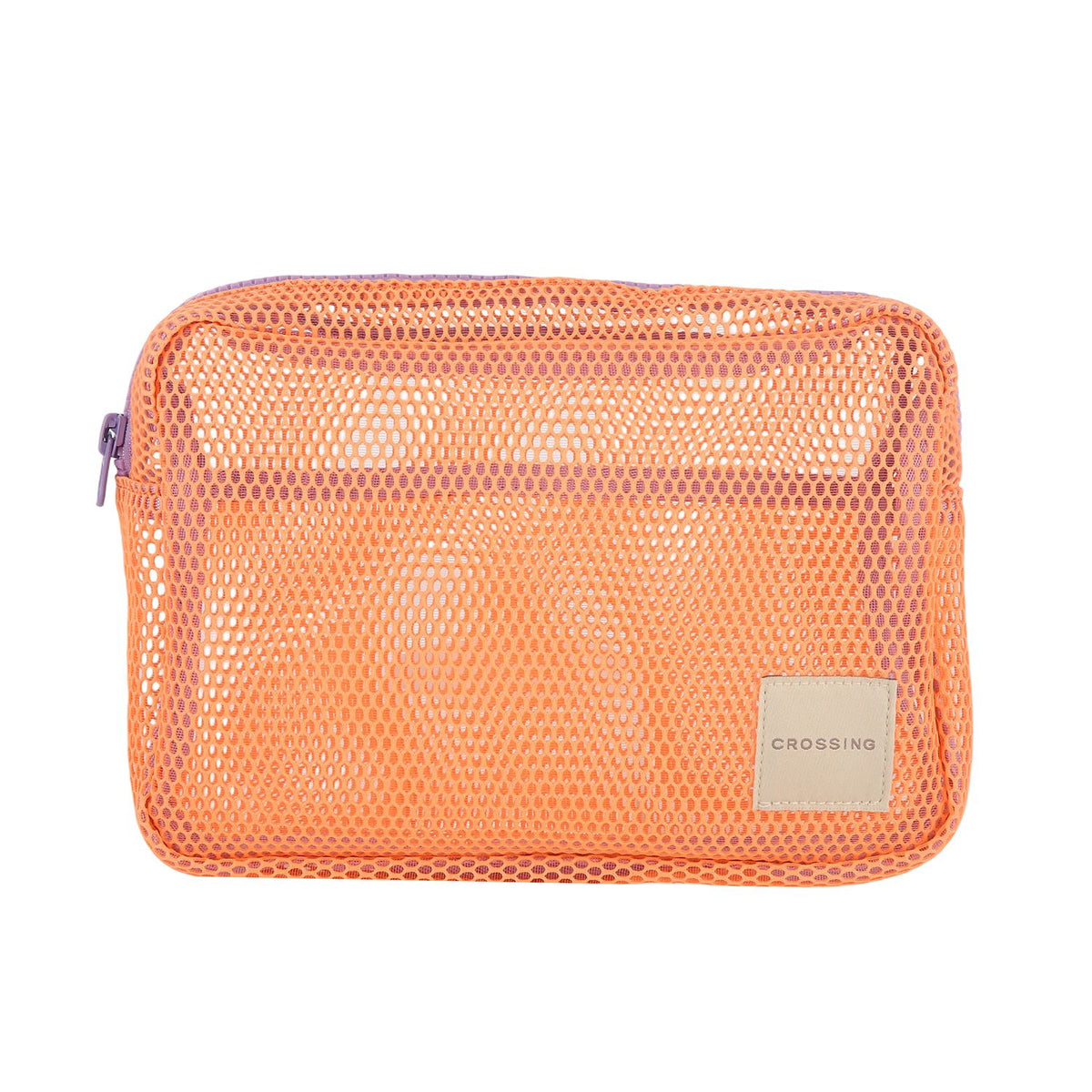 Crossing Jules Everywhere Mesh Pouch (Large) - Light Orange/Purple
