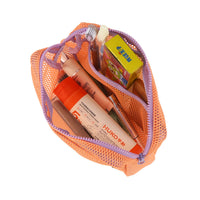 Crossing Jules Everywhere Mesh Pouch (Large) - Light Orange/Purple