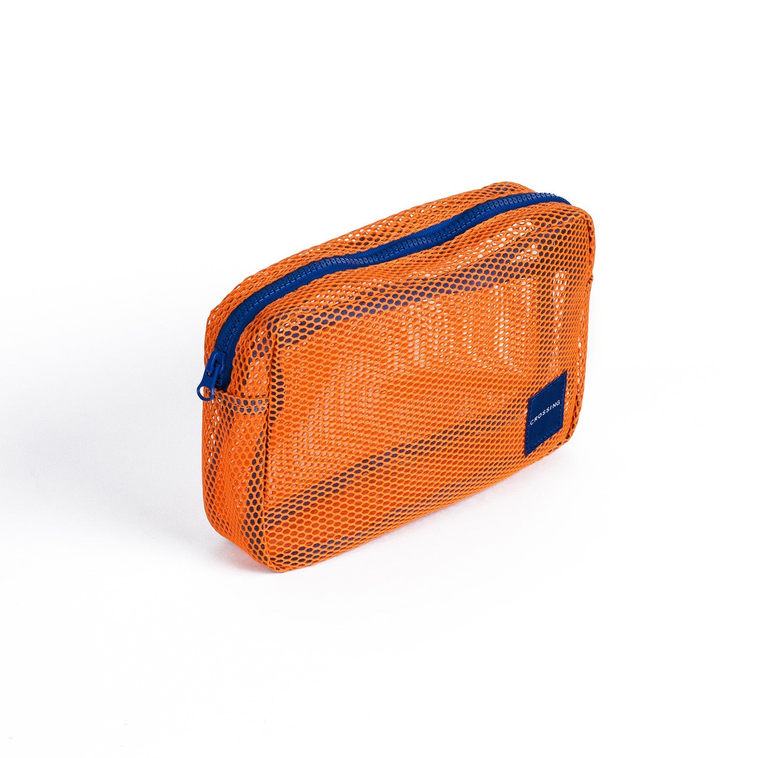 Crossing Jules Everywhere Mesh Pouch (Large) - Orange/Blue