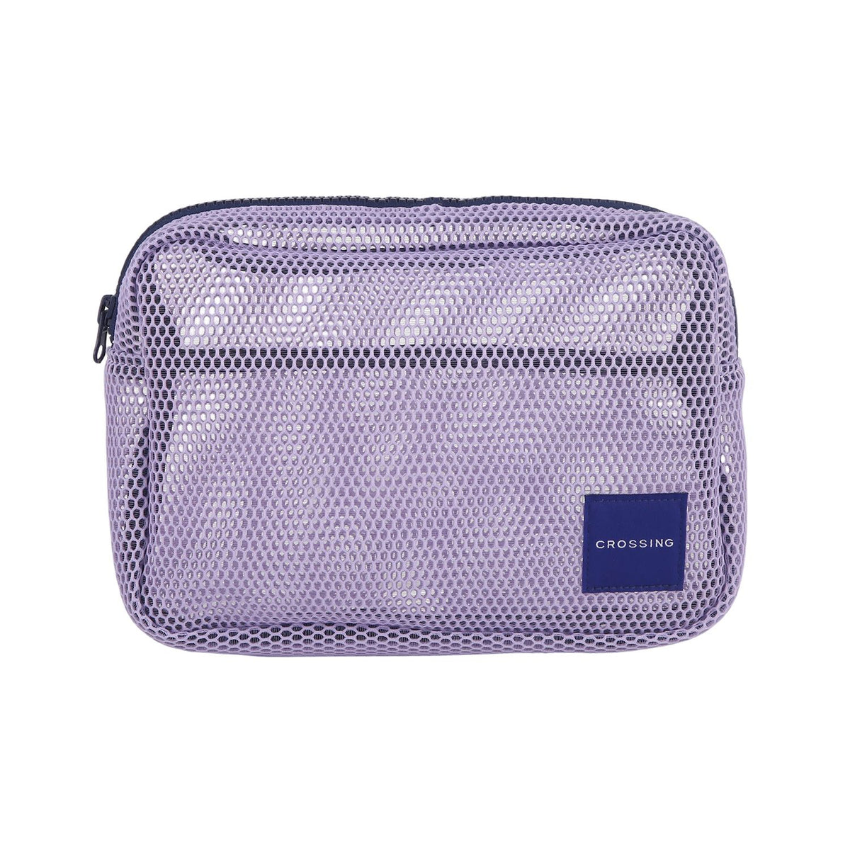Crossing Jules Everywhere Mesh Pouch (Large) - Purple/Navy