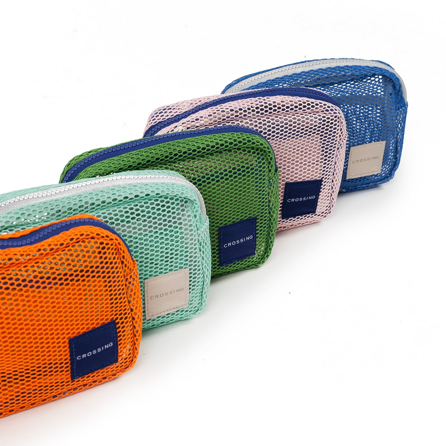 Crossing Jules Everywhere Mesh Pouch (Small) - Green/Blue