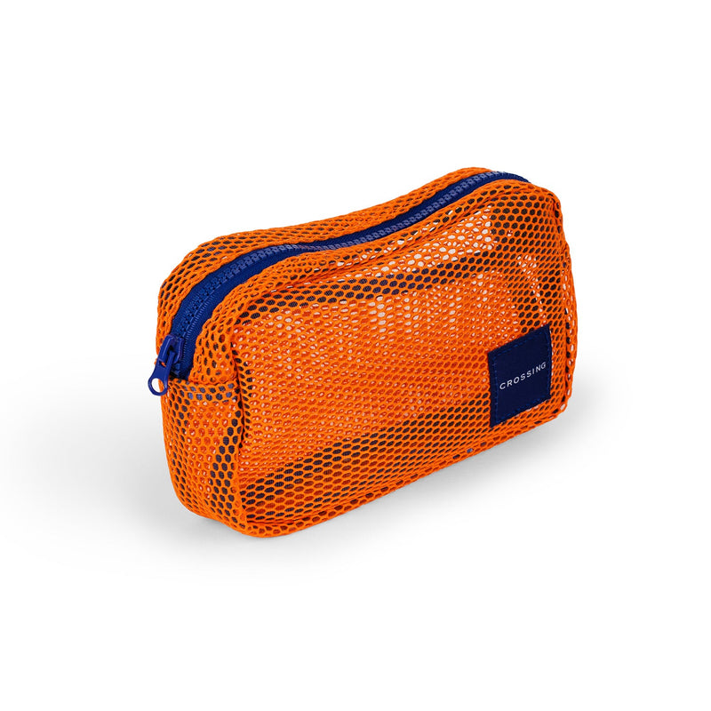 Crossing Jules Everywhere Mesh Pouch (Small) - Orange/Blue