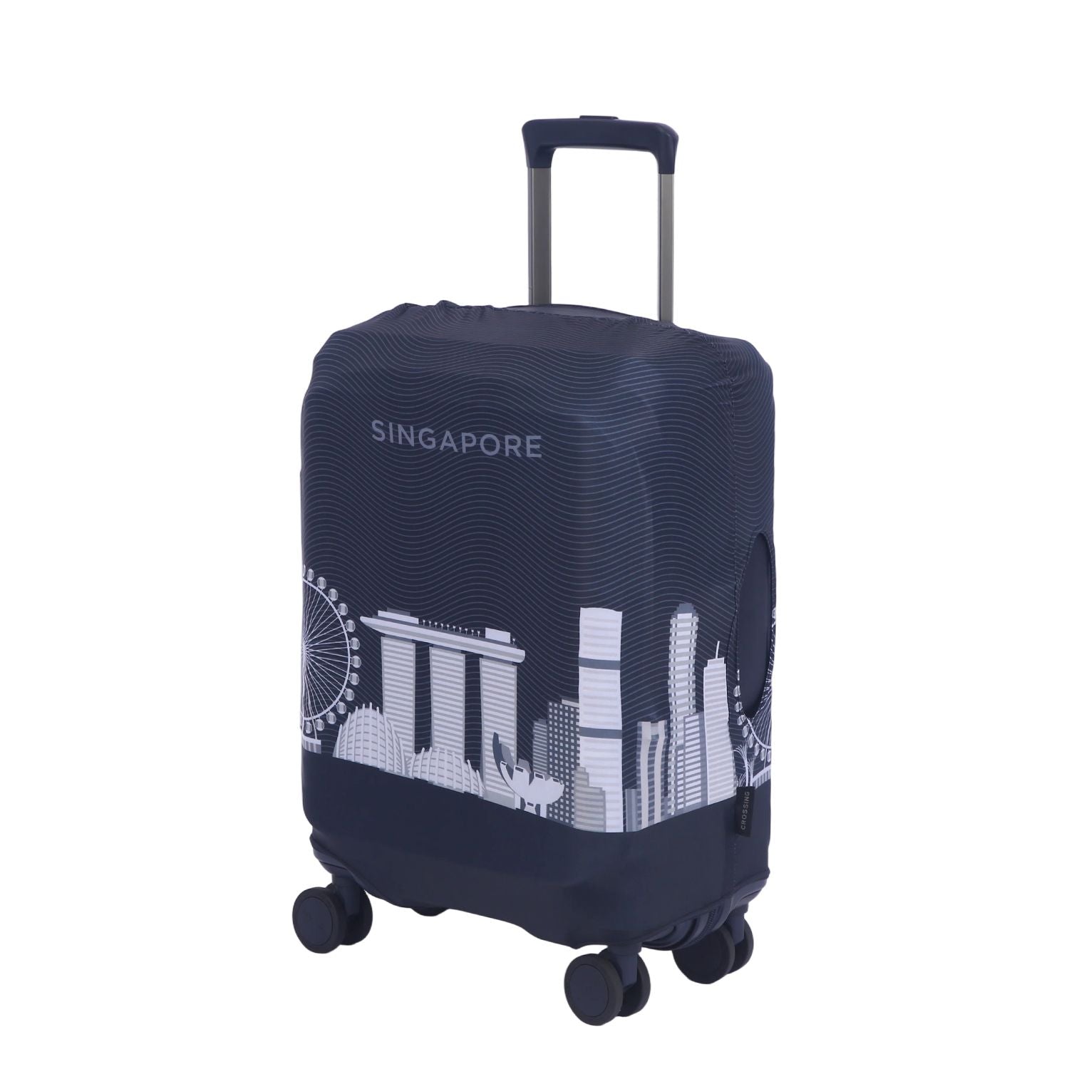 Crossing Luggage Cover V2 L - Skylines Singapore