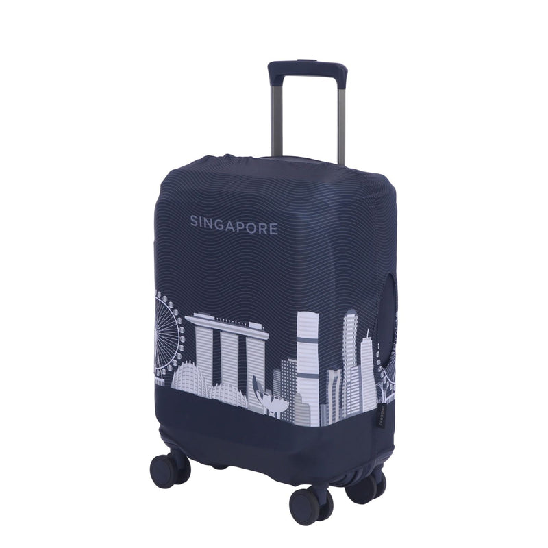 Crossing Luggage Cover V2 S - Skylines Singapore