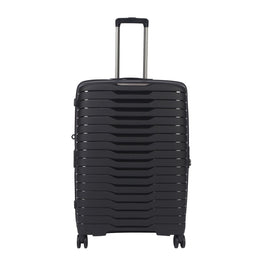 Crossing LYTE Polypropylene Large Expandable Luggage - Black