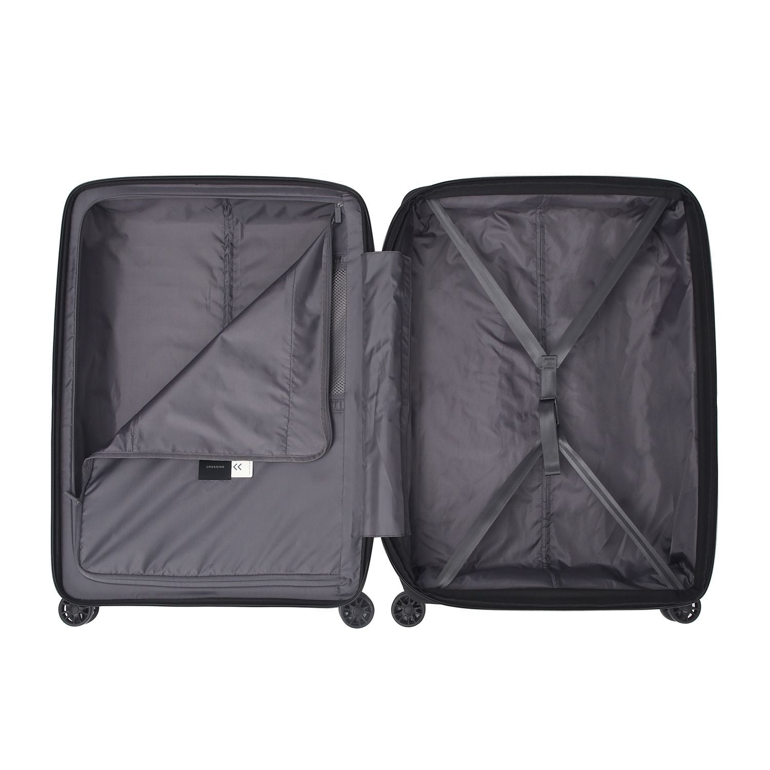 Crossing LYTE Polypropylene Large Expandable Luggage - Sandwhite