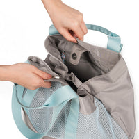Crossing Meg Dual Carry Mesh Tote Bag - Grey/Light Blue