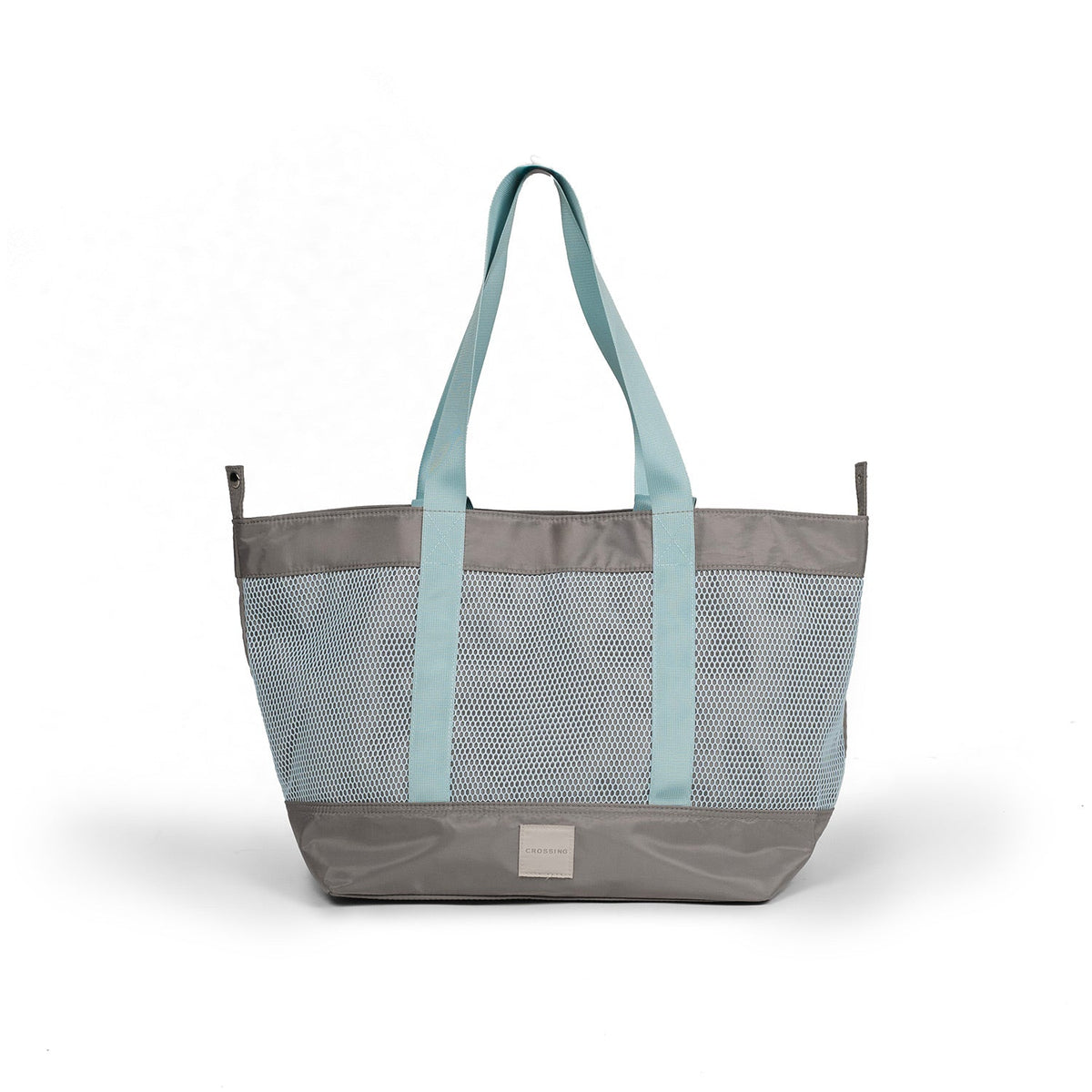 Crossing Meg Dual Carry Mesh Tote Bag - Grey/Light Blue