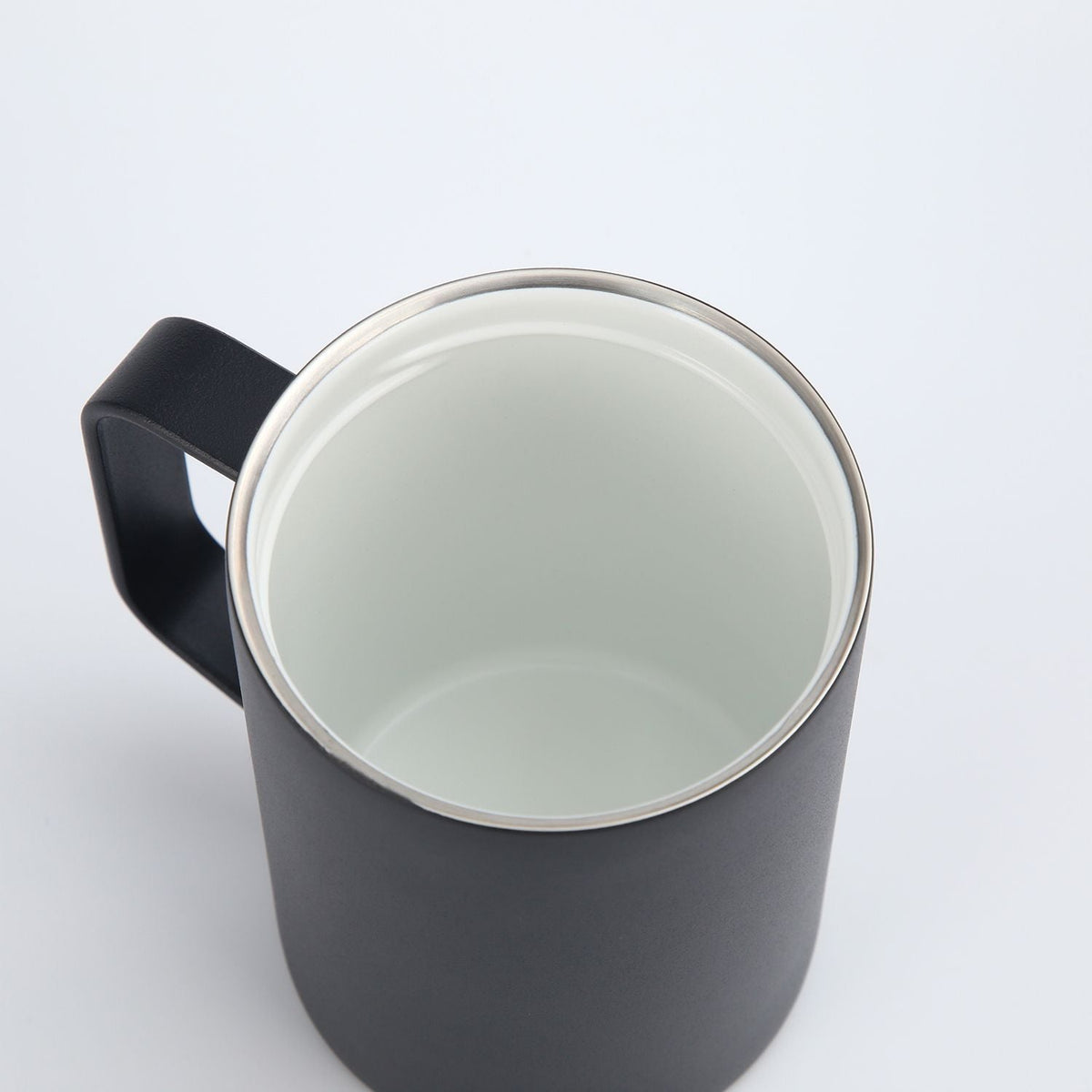 Crossing Neo Insulated S/S Leakproof Ceramic Mug W Handle And Lid 400ml - Black