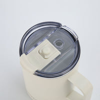 Crossing Neo Insulated S/S Leakproof Ceramic Mug W Handle And Lid 400ml - Cotton (White)