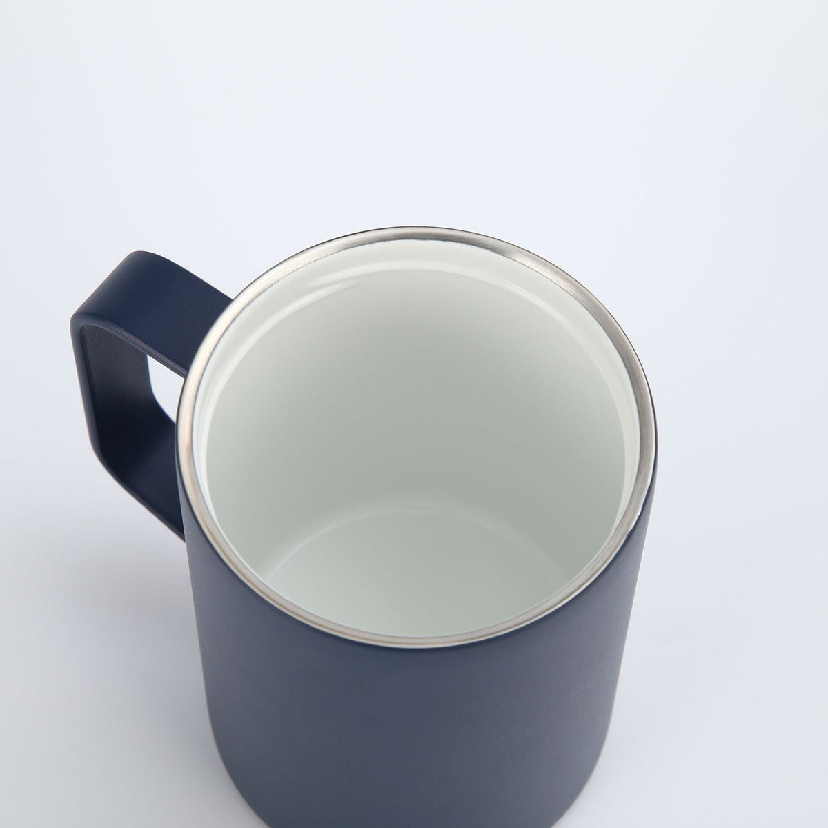 Crossing Neo Insulated S/S Leakproof Ceramic Mug W Handle And Lid 400ml - Ink Blue (Dark Blue)
