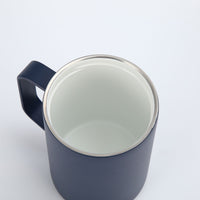 Crossing Neo Insulated S/S Leakproof Ceramic Mug W Handle And Lid 400ml - Ink Blue (Dark Blue)