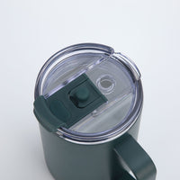 Crossing Neo Insulated S/S Leakproof Ceramic Mug W Handle And Lid 400ml - Squash (Dark Green)