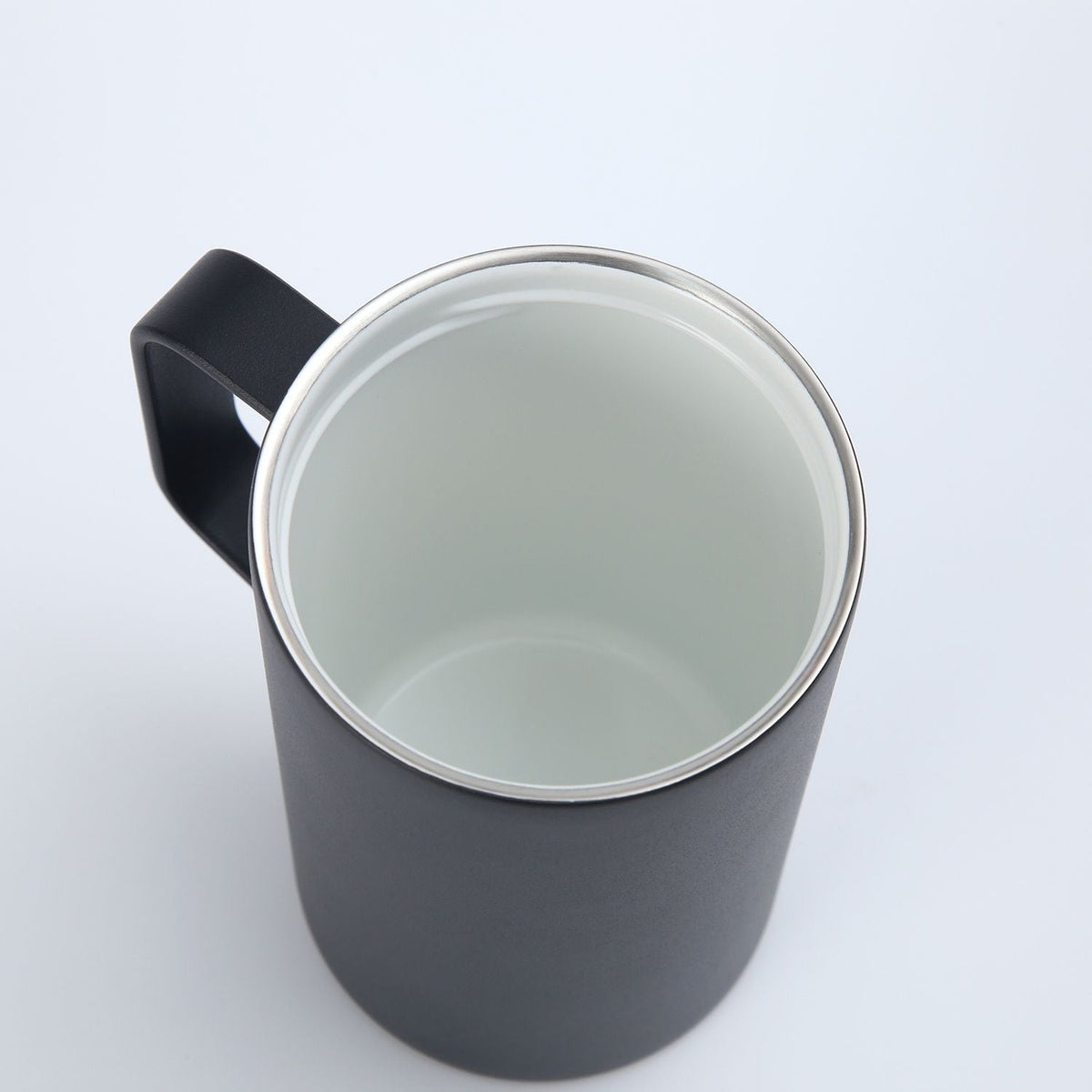 Crossing Neo Insulated S/S Leakproof Ceramic Mug W Handle And Lid 500ml - Black