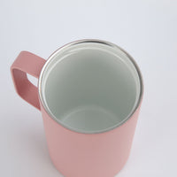 Crossing Neo Insulated S/S Leakproof Ceramic Mug W Handle And Lid 500ml - Dusty Rose (Pink)