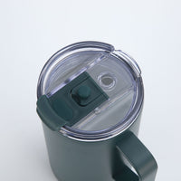 Crossing Neo Insulated S/S Leakproof Ceramic Mug W Handle And Lid 500ml - Squash (Dark Green)