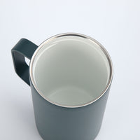 Crossing Neo Insulated S/S Leakproof Ceramic Mug W Handle And Lid 500ml - Squash (Dark Green)