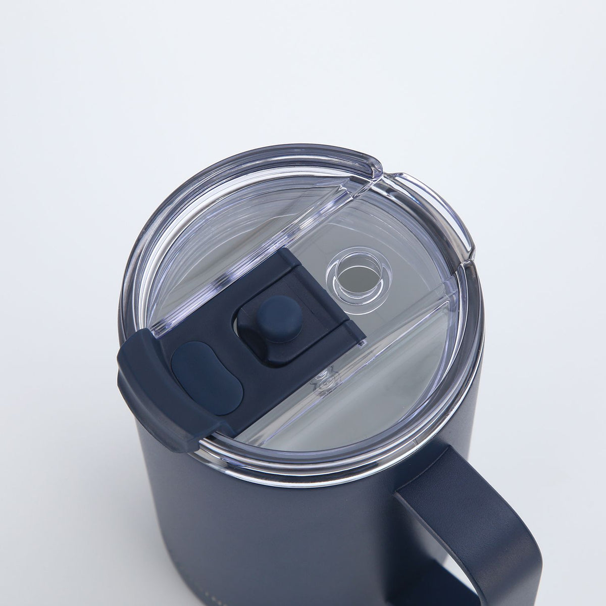 Crossing Neo V2 Insulated S/S Leakproof Lid Ceramic Mug W Handle And Silicone Base 400ml - Ink Blue (Dark Blue)