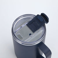 Crossing Neo V2 Insulated S/S Leakproof Lid Ceramic Mug W Handle And Silicone Base 400ml - Ink Blue (Dark Blue)