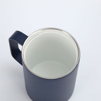 Crossing Neo V2 Insulated S/S Leakproof Lid Ceramic Mug W Handle And Silicone Base 400ml - Ink Blue (Dark Blue)