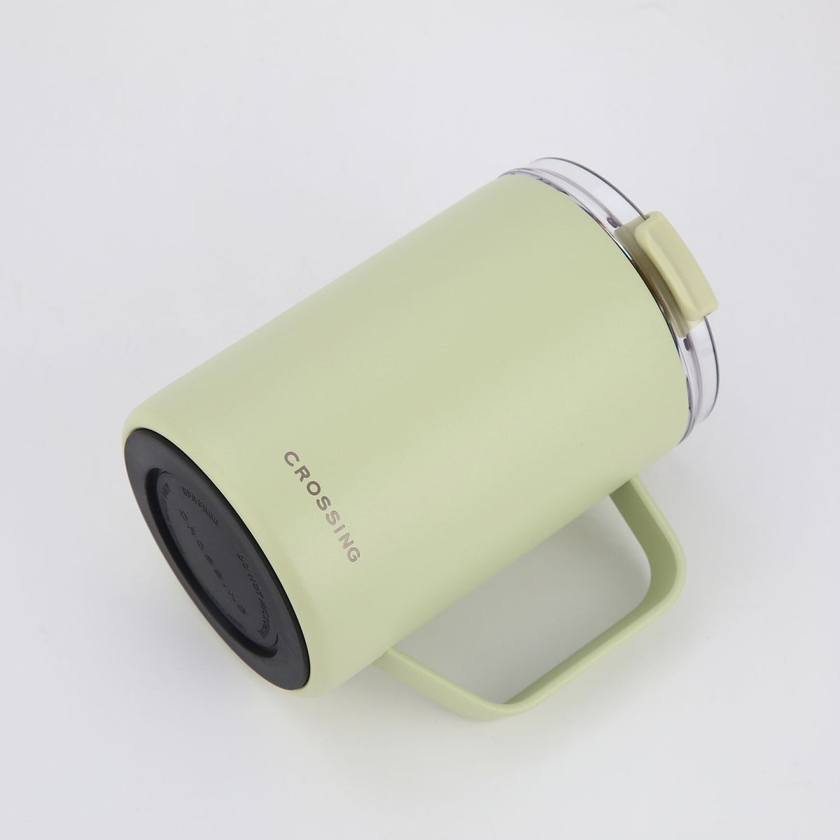 Crossing Neo V2 Insulated S/S Leakproof Lid Ceramic Mug W Handle And Silicone Base 400ml - Pistachio (Mint)