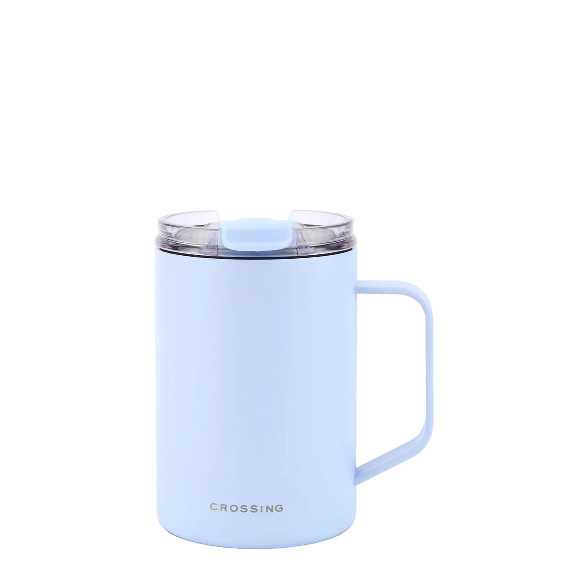 Crossing Neo V2 Insulated S/S Leakproof Lid Ceramic Mug W Handle And Silicone Base 400ml - Sky Blue