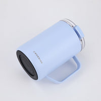 Crossing Neo V2 Insulated S/S Leakproof Lid Ceramic Mug W Handle And Silicone Base 400ml - Sky Blue