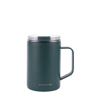 Crossing Neo V2 Insulated S/S Leakproof Lid Ceramic Mug W Handle And Silicone Base 400ml - Squash V2